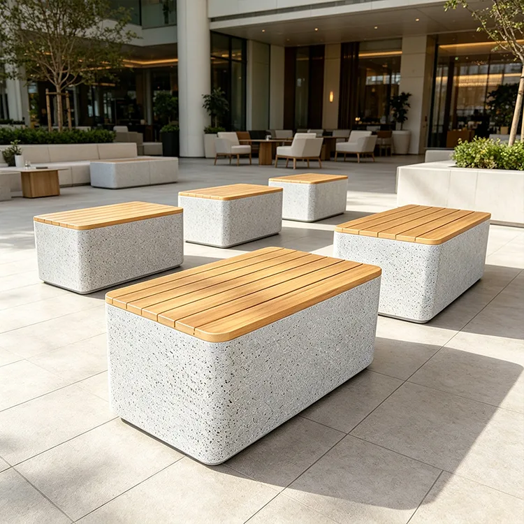 نیمکت مکعبی FRP Terrazzo تجاری
