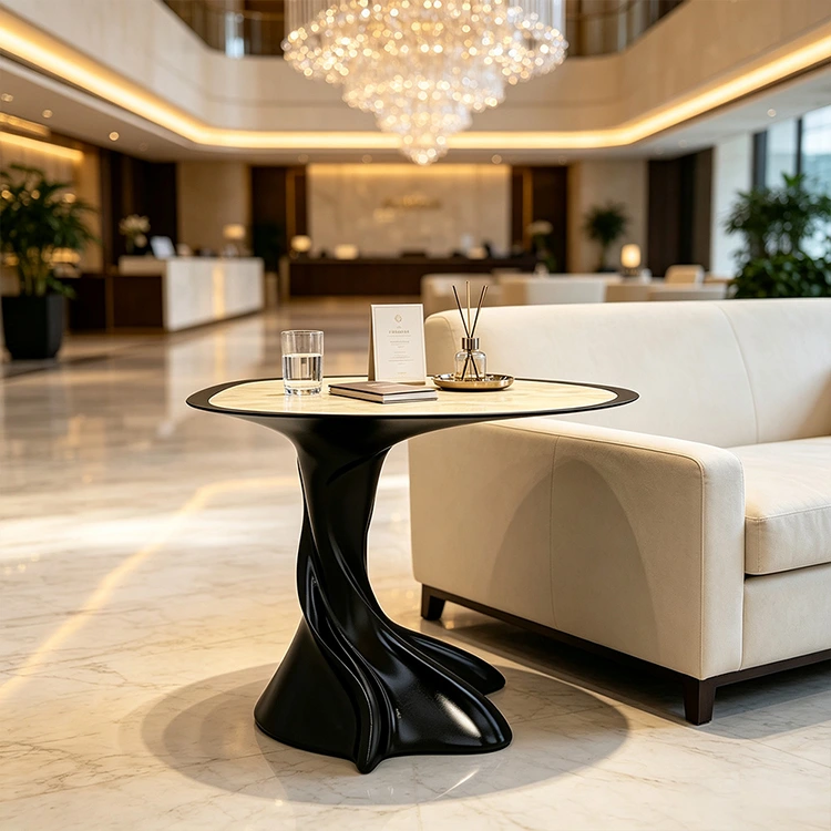 میز جانبی ارگانیک مجسمه سازی FRP