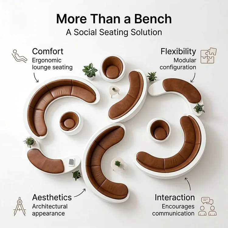 FRP Modular Lounge Seating