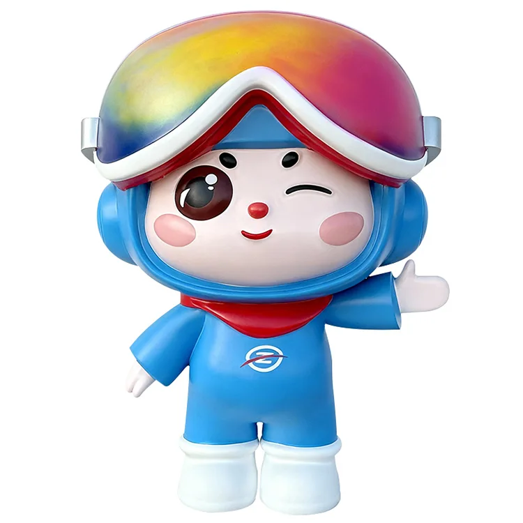 Rainbow Fiberglass Mascot Sculpture