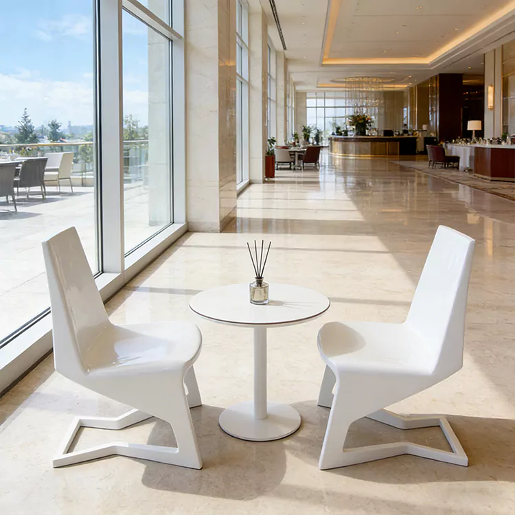 صندلی مدرن Z شکل Cantilever FRP Accent